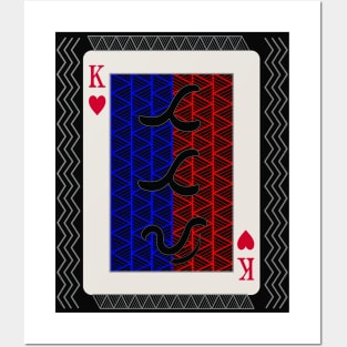 Tribal Art Playing card King / Baybayin word Tatay (Father) Posters and Art